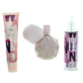 ARIANA GRANDE SWEET LIKE CANDY 3 PCS SET: 3.4 EAU DE PARFUM SPRAY + 4 OZ BODY MIST + 3.4 BODY SOUFFLE