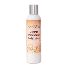 Organic Diamond Shimmer Body Lotion - Sparkle For All Skin Types (Color: Sexy Level 2 Shimmer, size: 8 oz.)