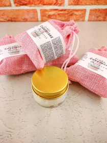 Lemon Cheesecake lip scrub (scent: Orange Sherbet -. Salt)