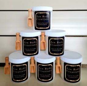 All Natural Salt Body Scrubs (scent: Peppermint)