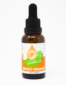 O My! 100% Pure Essential Oils - Child-resistant, Tamper-proof - Marked Dropper for proper measuring - Start your Aromatherapy joys today! (essential oil: Sweet Orange, size: 1oz Bottle with Graduated Dropper)
