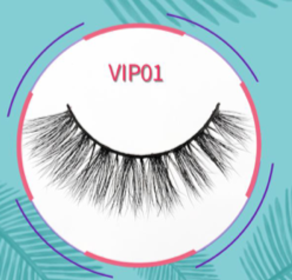 Eyelashes One Pair (Color: Black, size: #01)
