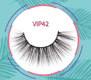 Eyelashes One Pair (Color: Black, size: #42)