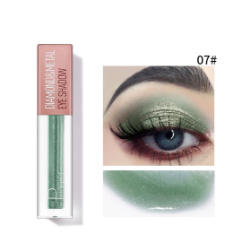 Pudaier Diamond Shimmer & Glow Liquid Eyeshadow | Matte Finished (Color: #07 Green, size: 7)