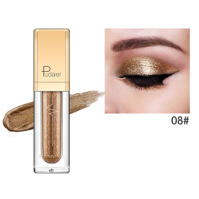 Pudaier Glitter & Glow Liquid Eyeshadow (Color: # 08 Dark Brown)