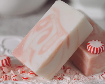 Organic Handmade Soap (scent: Candy Cane, size: 7oz)